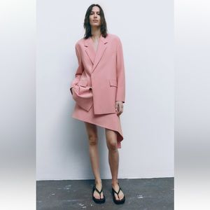 Zara ASYMMETRIC SKIRT LIMITED EDITION. Pale Pink. Size S. New with Tags.